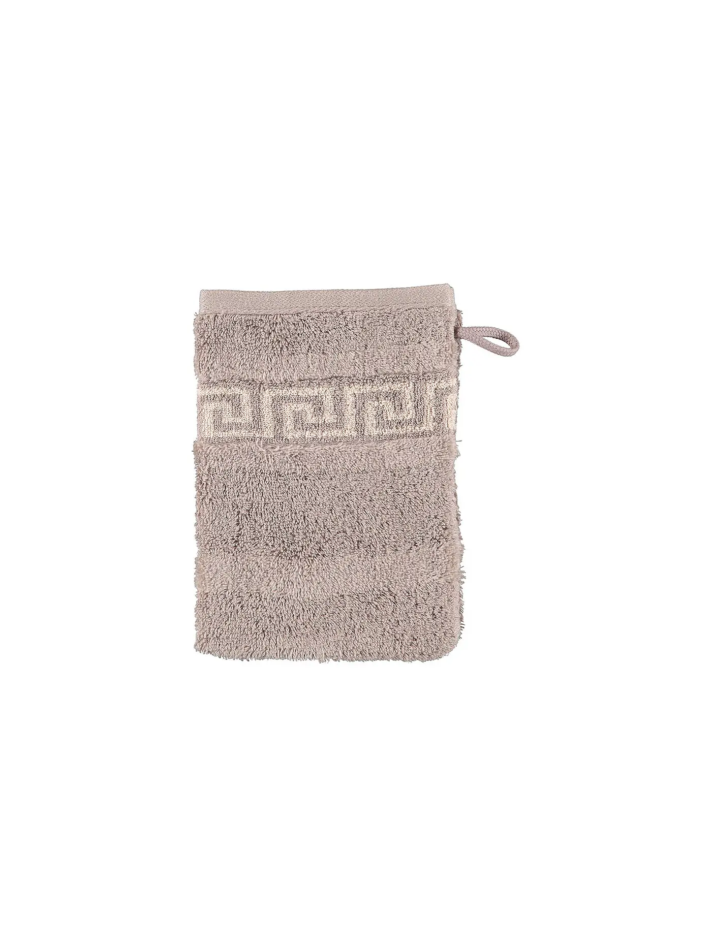 CAWÖ | Waschhandschuh Noblesse Duo 16x22cm Platin | grau